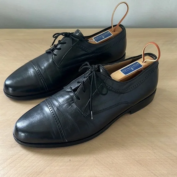 BALLY \'Trino\' ITALY Leather Cap Toe Derby Oxford in Black Leather Bally | Shoes | Bally Trino Black Leather Cap Toe Oxford  main image 2